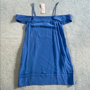 NWT BCBG MaxAzria silk blue dress